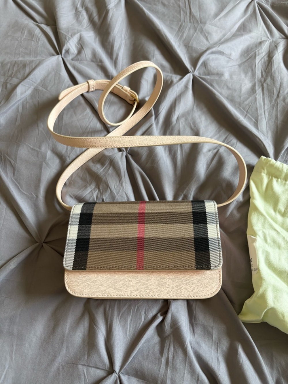 Burberry Beige and Nova Check Crossbody Shoulder Bag